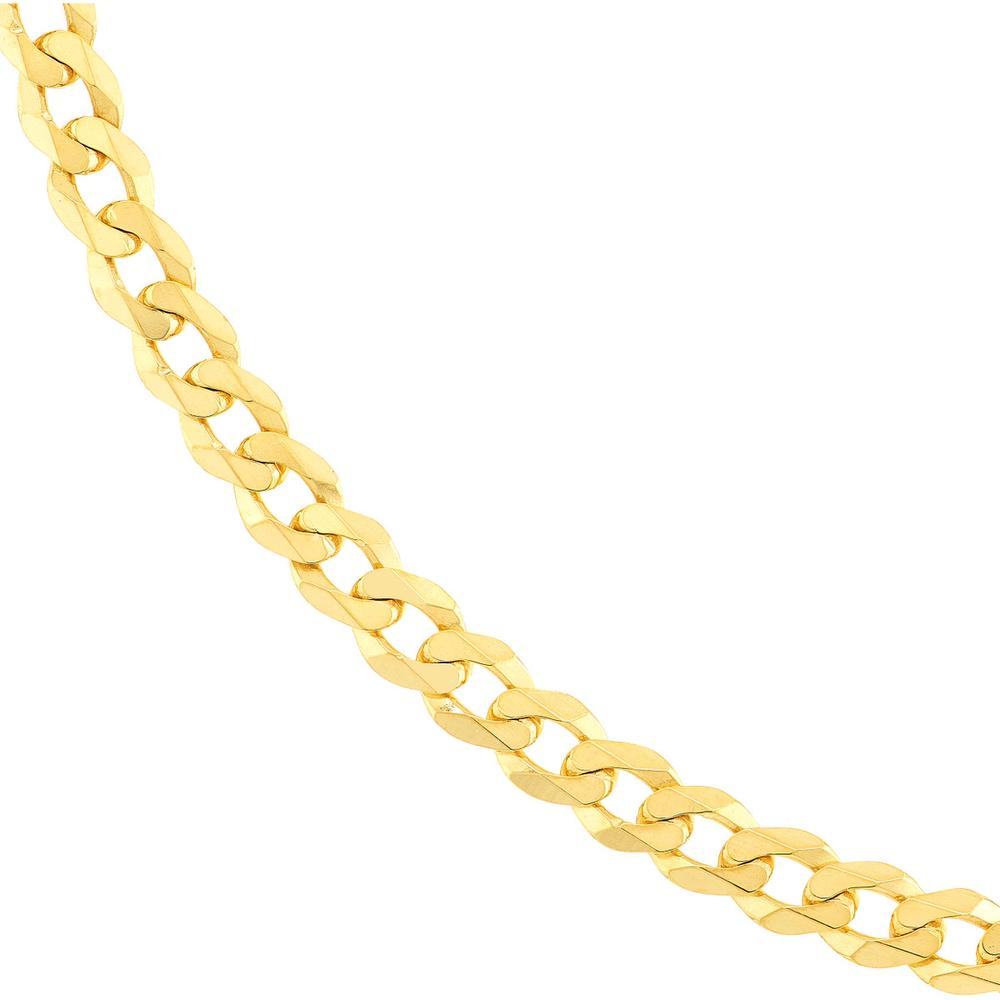 Olas d'Oro - 14K Yellow Gold 24'' Curb Chain Necklace with Lobster Lock  12.74g
