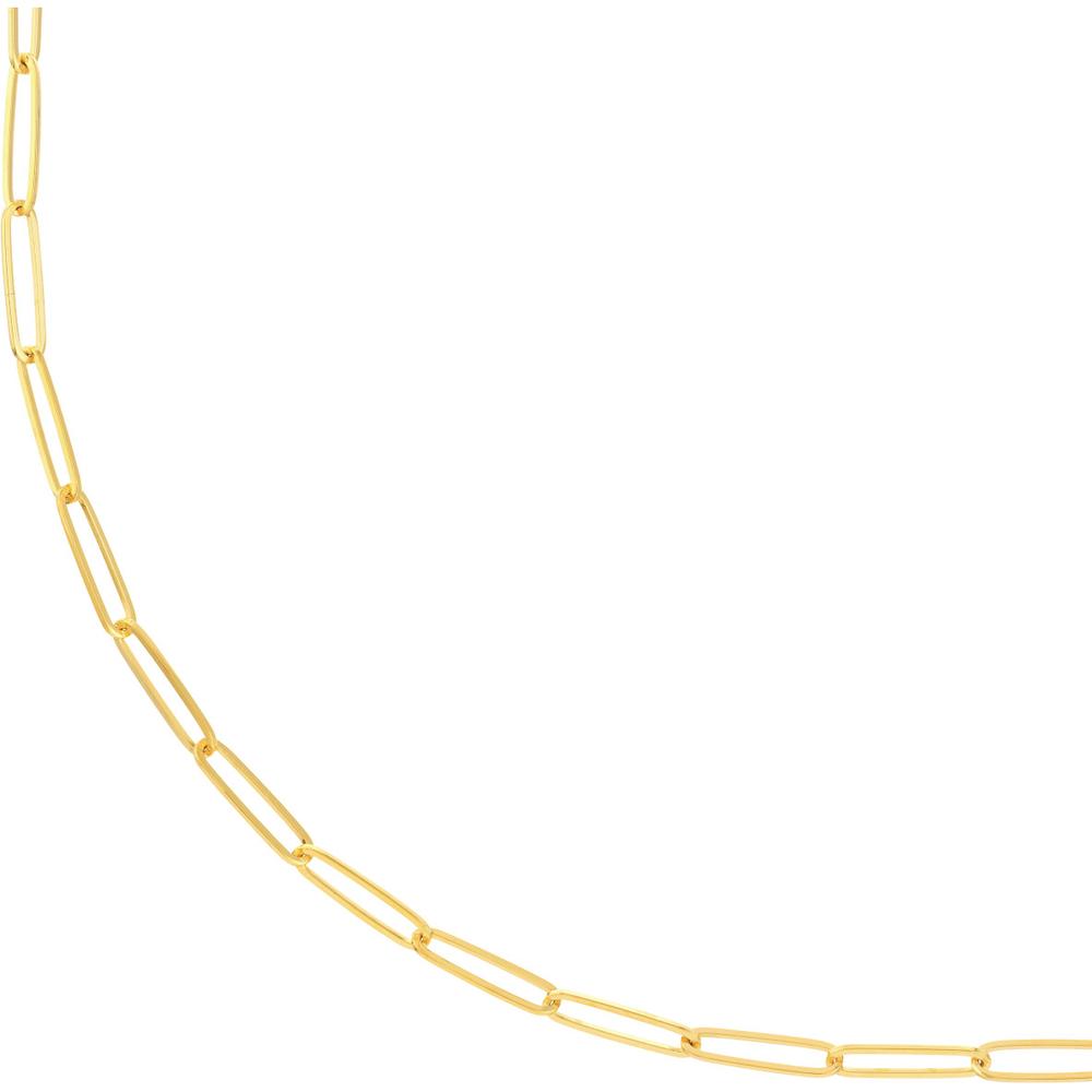 Olas d'Oro - 14K Yellow Gold 24" Designer Long Link Necklace - 2.6mm Wide