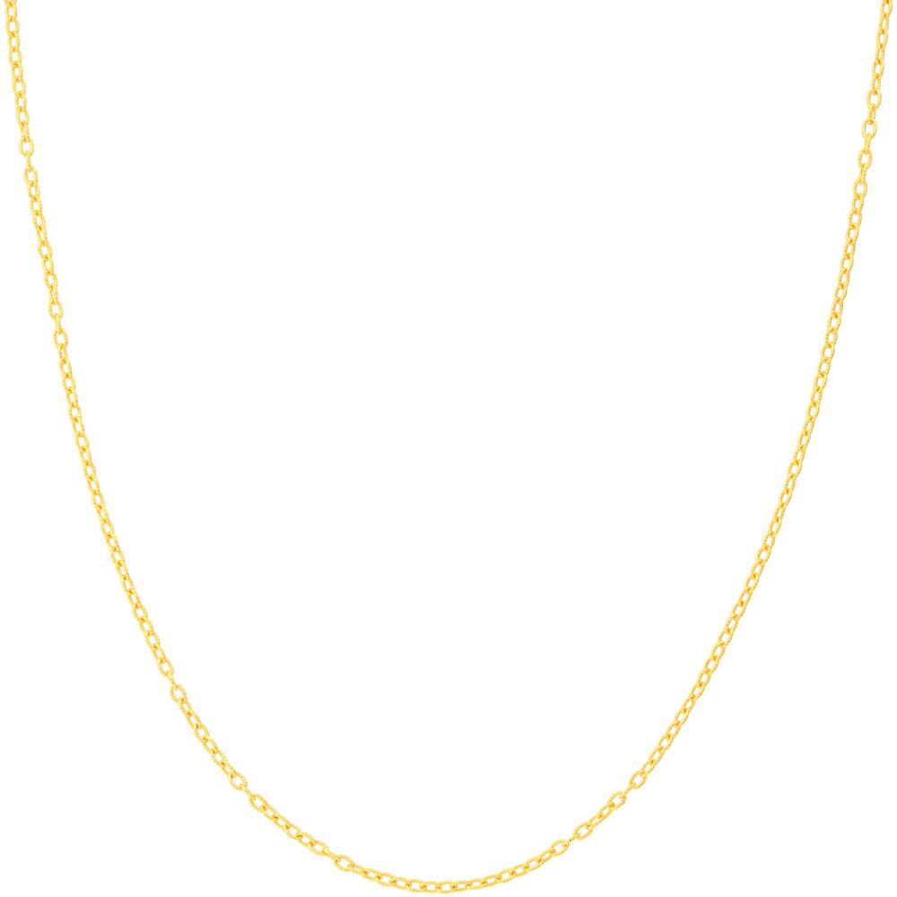 Olas d'Oro - 14K Yellow Gold 24" Designer Rolo Chain Necklace - 1.90mm Gauge