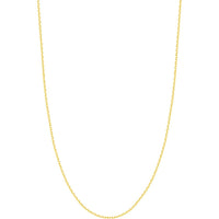 Olas d'Oro - 14K Yellow Gold 24" Diamond-Cut Cable Chain Necklace - 7.17 Grams