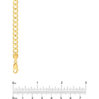 Olas d'Oro - 14K Yellow Gold 24" Hollow Diamond-Cut Curb Chain Necklace - 6.50mm