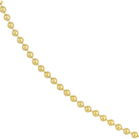 Olas d'Oro - 14K Yellow Gold 24" 2.5mm Bead Chain Necklace with Lobster Lock