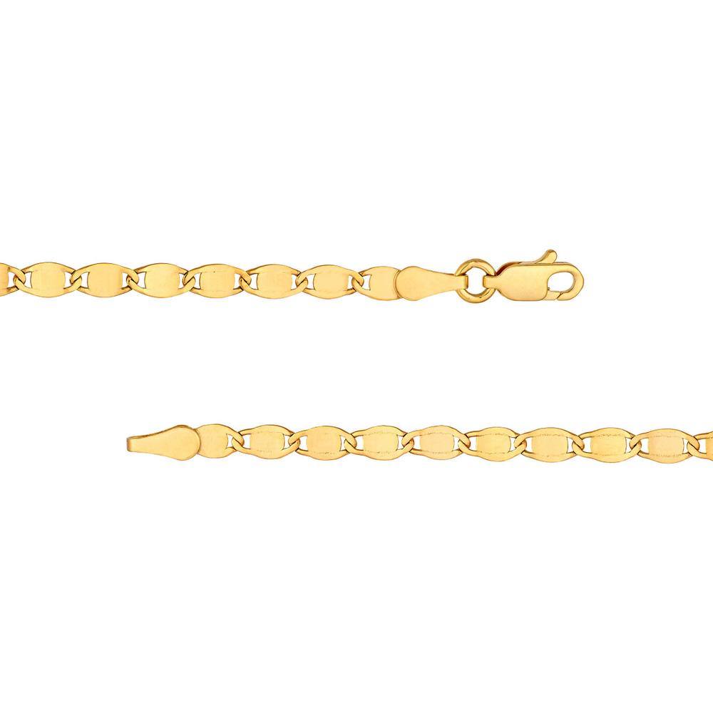 Olas d'Oro - 14K Yellow Gold 24 Inch Diamond-Cut Valentino Chain Necklace