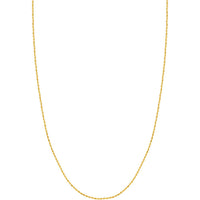 Olas d'Oro - 14K Yellow Gold 24 Inch Dorica Chain with Lobster Clasp - 1.67 Grams Average Weight