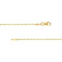 Olas d'Oro - 14K Yellow Gold 24 Inch Dorica Chain with Lobster Clasp - 1.67 Grams Average Weight
