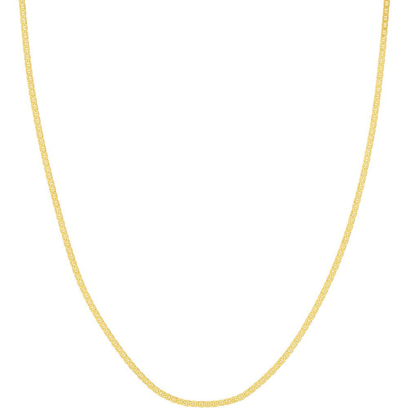 Olas d'Oro - 14K Yellow Gold 24" Mariner Chain - 1.85mm Oval Link Design