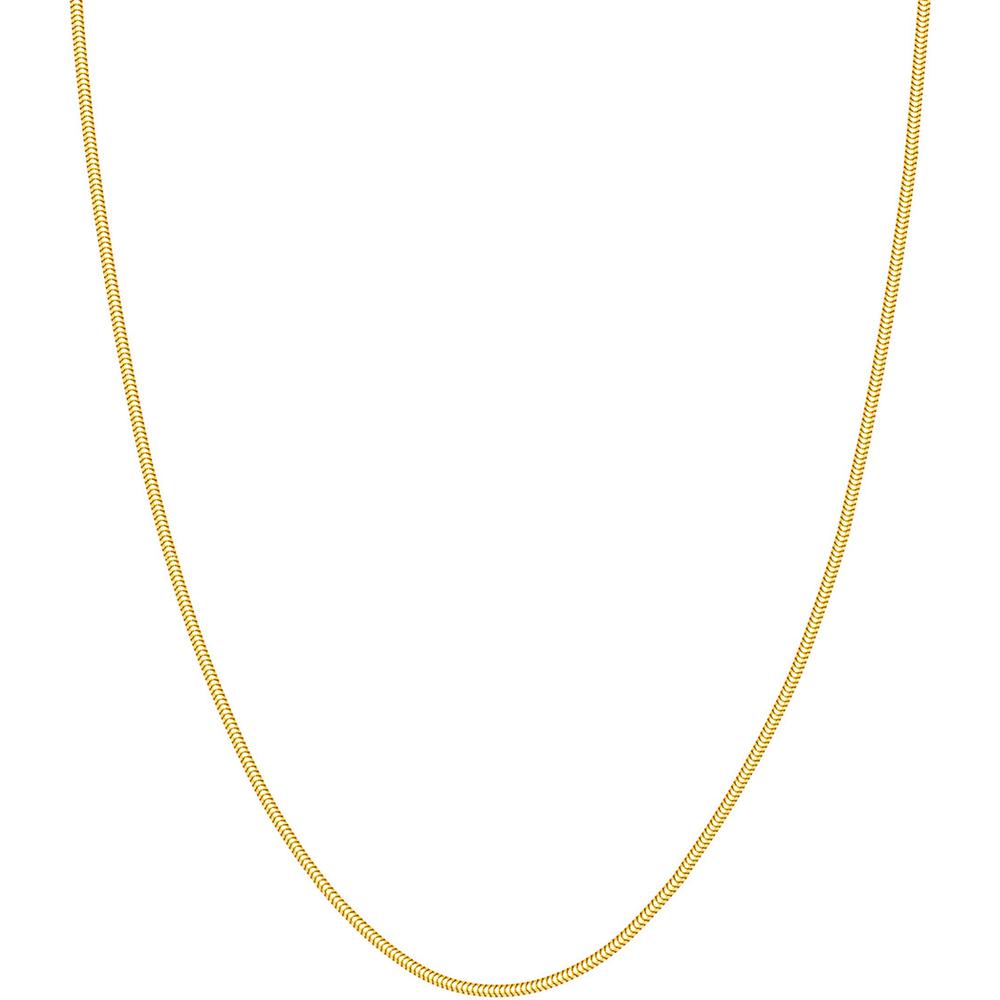 Olas d'Oro - 14K Yellow Gold 24" Snake Chain Necklace with Lobster Clasp 9.81 Grams Average Weight