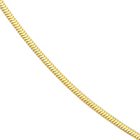 Olas d'Oro - 14K Yellow Gold 24" Snake Chain Necklace with Lobster Clasp 9.81 Grams Average Weight