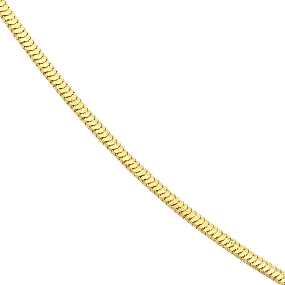 Olas d'Oro - 14K Yellow Gold 24" Snake Chain Necklace with Lobster Clasp 9.81 Grams Average Weight