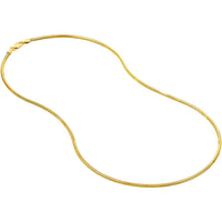 Olas d'Oro - 14K Yellow Gold 24" Snake Chain Necklace with Lobster Clasp 9.81 Grams Average Weight