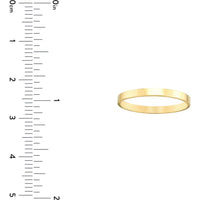 Olas d'Oro - 14K Yellow Gold 2mm High Polished Band - Size 6