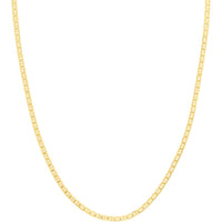 Olas d'Oro - 14K Yellow Gold 3.00mm Mariner Chain Necklace with Lobster Lock - 20"