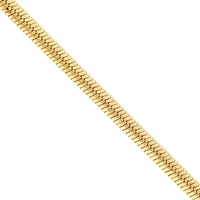 Olas d'Oro - 14K Yellow Gold 3.20mm Snake Chain Anklet with Pear Shape Lobster Clasp