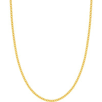 Olas d'Oro - 14K Yellow Gold 3.30mm Open Cable Link Chain Necklace - 18 Inches, 11.23 Grams