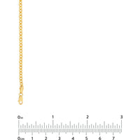 Olas d'Oro - 14K Yellow Gold 3.30mm Open Cable Link Chain Necklace - 18 Inches, 11.23 Grams