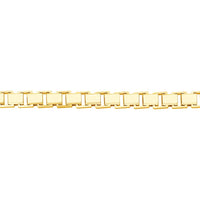 Olas d'Oro - 14K Yellow Gold 3.4mm Box Chain Bracelet with Spring Ring - 17.89 Grams
