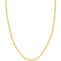 Olas d'Oro - 14K Yellow Gold 3.7mm Curb Chain Bracelet with Lobster Clasp - 8 Inches