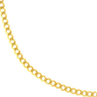 Olas d'Oro - 14K Yellow Gold 3.7mm Curb Chain Bracelet with Lobster Clasp - 8 Inches