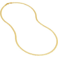 Olas d'Oro - 14K Yellow Gold 3.7mm Curb Chain Bracelet with Lobster Clasp - 8 Inches