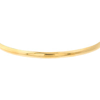 Olas d'Oro - 14K Yellow Gold 3.7mm Slip-On Wedding Band Tube Bangle