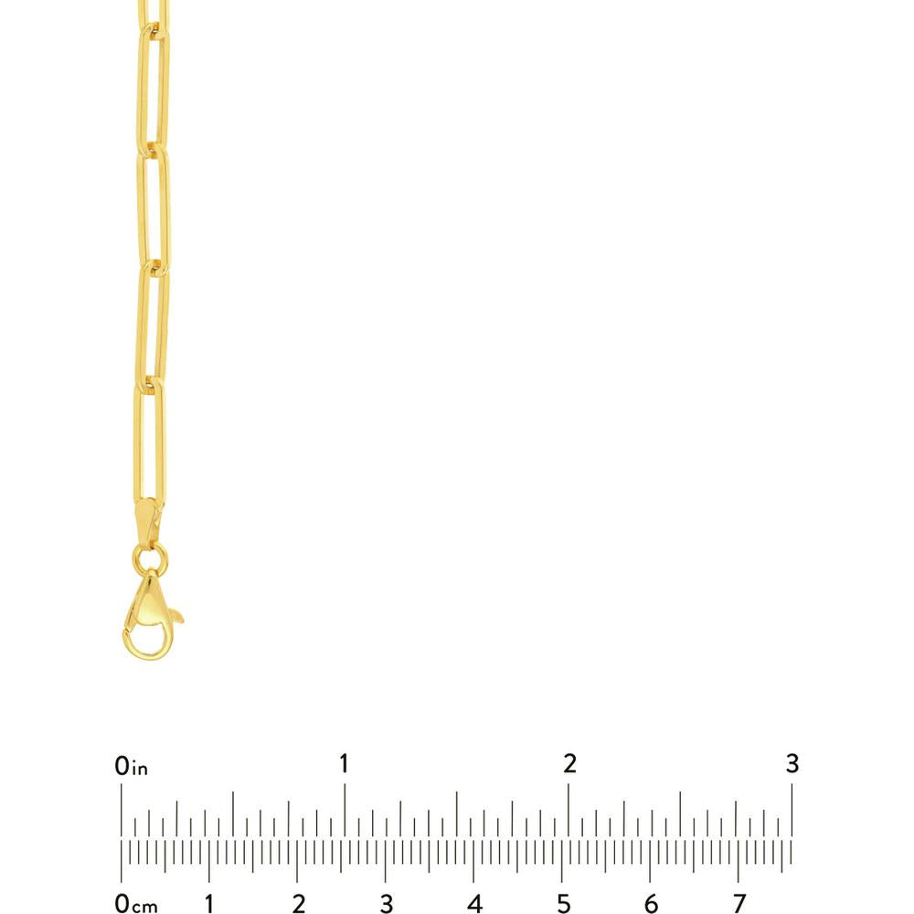 Olas d'Oro - 14K Yellow Gold 3.95mm Designer Long Link Chain Necklace - 30"