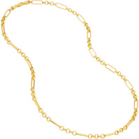 Olas d'Oro - 14K Yellow Gold 3.95mm Hollow Rolo Chain Necklace - 18"