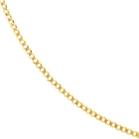 Olas d'Oro - 14K Yellow Gold 30" Curb Chain Necklace with Lobster Clasp - 4.95mm, 19.55g