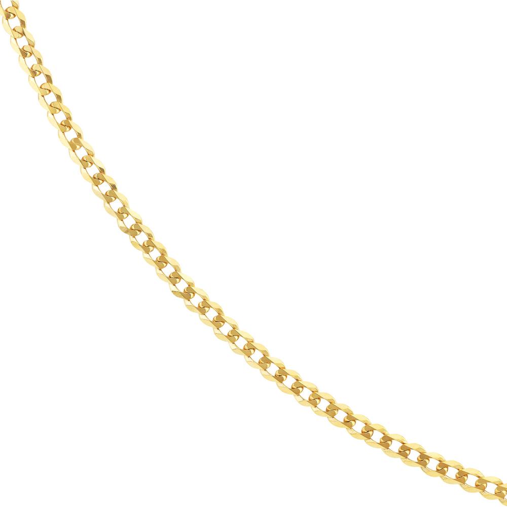 Olas d'Oro - 14K Yellow Gold 30" Curb Chain Necklace with Lobster Clasp - 4.95mm, 19.55g