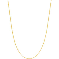 Olas d'Oro - 14K Yellow Gold 30" Diamond-Cut Cable Chain Necklace - 4.27 Grams Weight