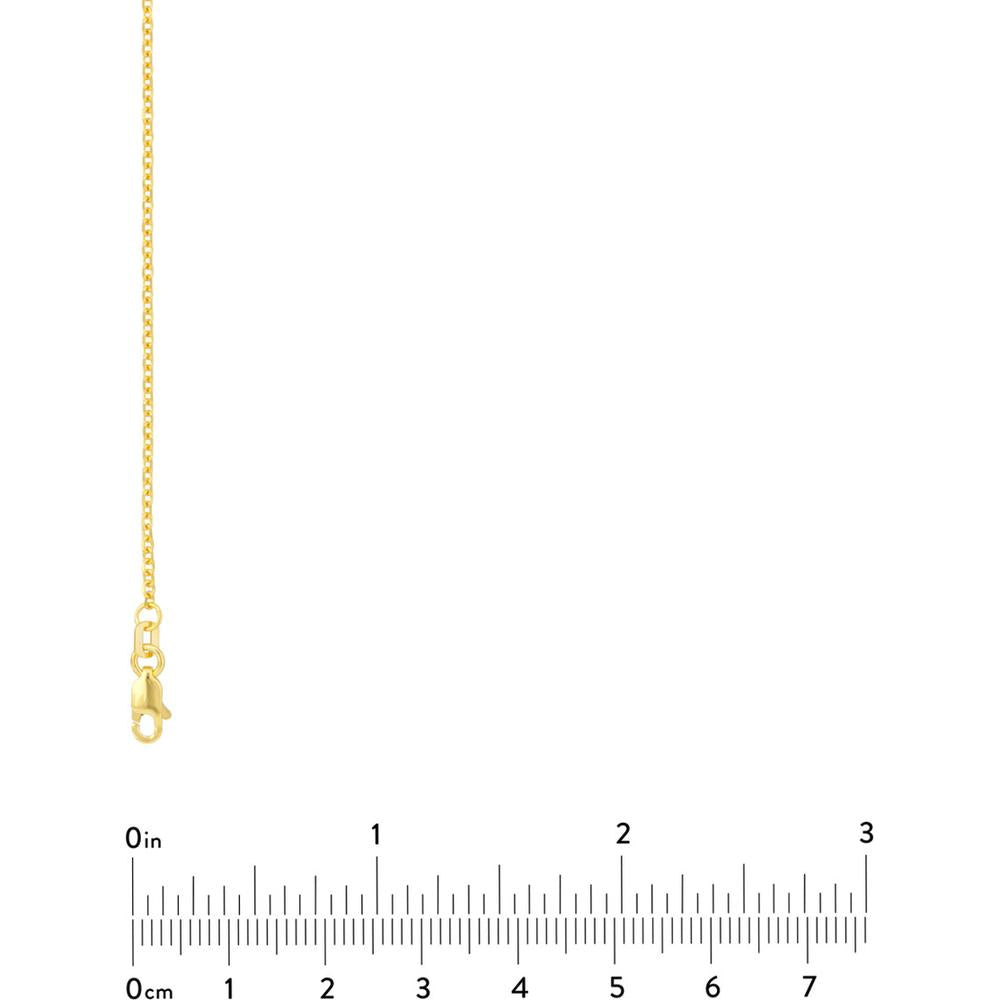 Olas d'Oro - 14K Yellow Gold 30" Diamond-Cut Cable Chain Necklace - 4.27 Grams Weight