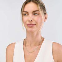 Olas d'Oro - 14K Yellow Gold 30" Mariner Chain Necklace with Lobster Lock - 13.21 Grams