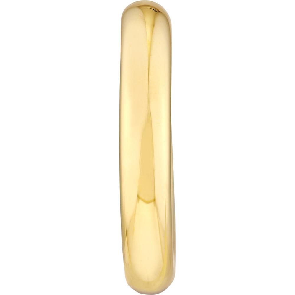 Olas d'Oro - 14K Yellow Gold 30mm Tube Hoop Earrings