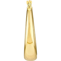 Olas d'Oro - 14K Yellow Gold 31mm Polished Round Hoop Earrings - 3.40 Grams Total Weight