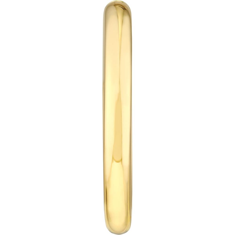 Olas d'Oro - 14K Yellow Gold 35mm Tube Hoop Earrings - 3.49g Weight
