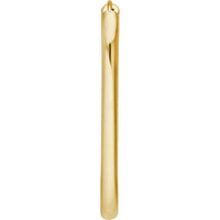 Olas d'Oro - 14K Yellow Gold 38.3mm Oval Round Hoop Hinged Earrings - 4.10 Grams