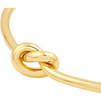 Olas d'Oro - 14K Yellow Gold 3mm Love Knot Tube Bangle - 4.20 Grams