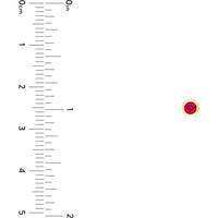 Olas d'Oro - 14K Yellow Gold 3mm Round Ruby Stud Earrings - 0.30 Carat Total Ruby Weight