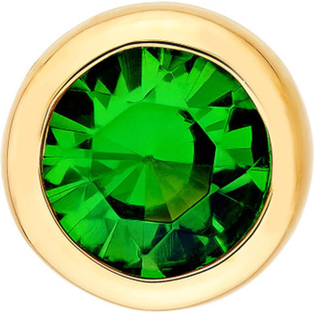 Olas d'Oro - 14K Yellow Gold 3mm Round Tsavorite Stud Earrings - 0.26 Carat Total Gem Weight