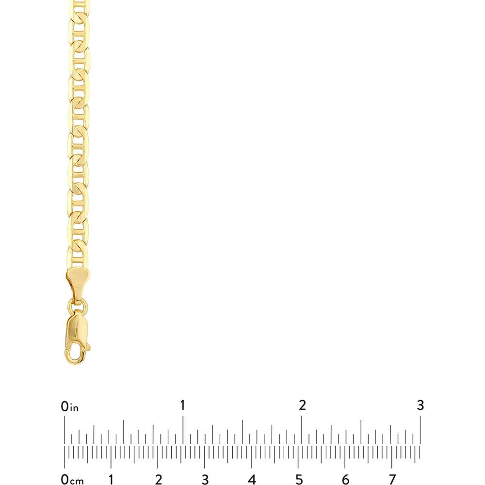 Olas d'Oro - 14K Yellow Gold 4.40mm Mariner Chain Necklace - 20'' - 17.61g