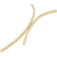 Olas d'Oro - 14K Yellow Gold 4-7/8 Carat Diamond Lariat Necklace with Box Lock Closure