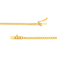 Olas d'Oro - 14K Yellow Gold 4-7/8 Carat Diamond Lariat Necklace with Box Lock Closure