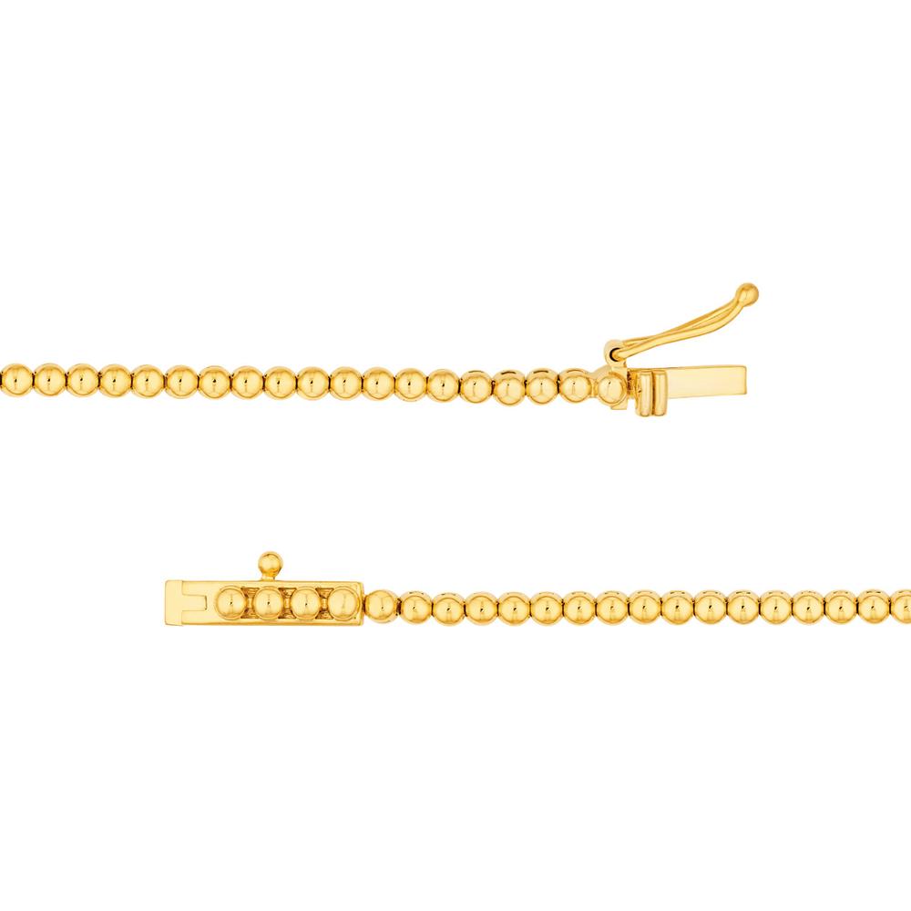Olas d'Oro - 14K Yellow Gold 4-7/8 Carat Diamond Lariat Necklace with Box Lock Closure