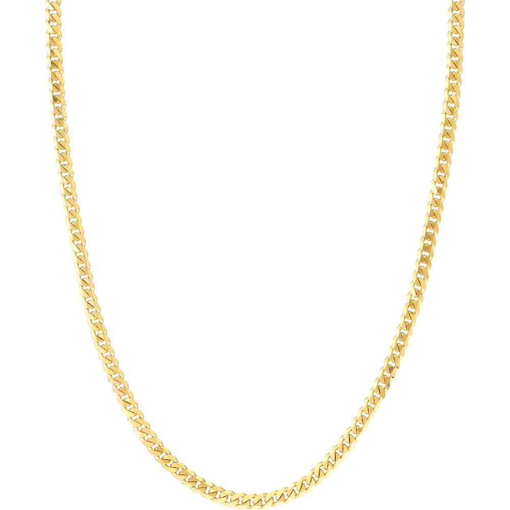 Olas d'Oro - 14K Yellow Gold 4.7mm Miami Cuban Chain Necklace - 24" - 26.41g