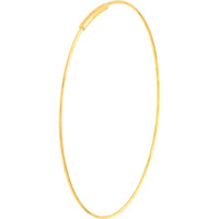 Olas d'Oro - 14K Yellow Gold 40mm Endless Wire Hoop Earrings with Camouflaged Clasp