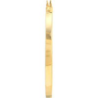 Olas d'Oro - 14K Yellow Gold 40mm Square Tube Hoop Earrings - 4.00g Total Weight