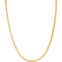 Olas d'Oro - 14K Yellow Gold 4mm Flat Bombe Franco Chain Bracelet - 8.50'' Length