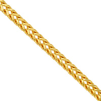 Olas d'Oro - 14K Yellow Gold 4mm Hollow Franco Chain Necklace - 22" - 26.18g