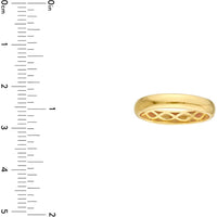 Olas d'Oro - 14K Yellow Gold 4mm Round Band - Size 7 - Timeless Elegant Design