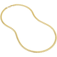 Olas d'Oro - 14K Yellow Gold 5.00mm Miami Cuban Necklace with Lobster Lock - 28.46 grams