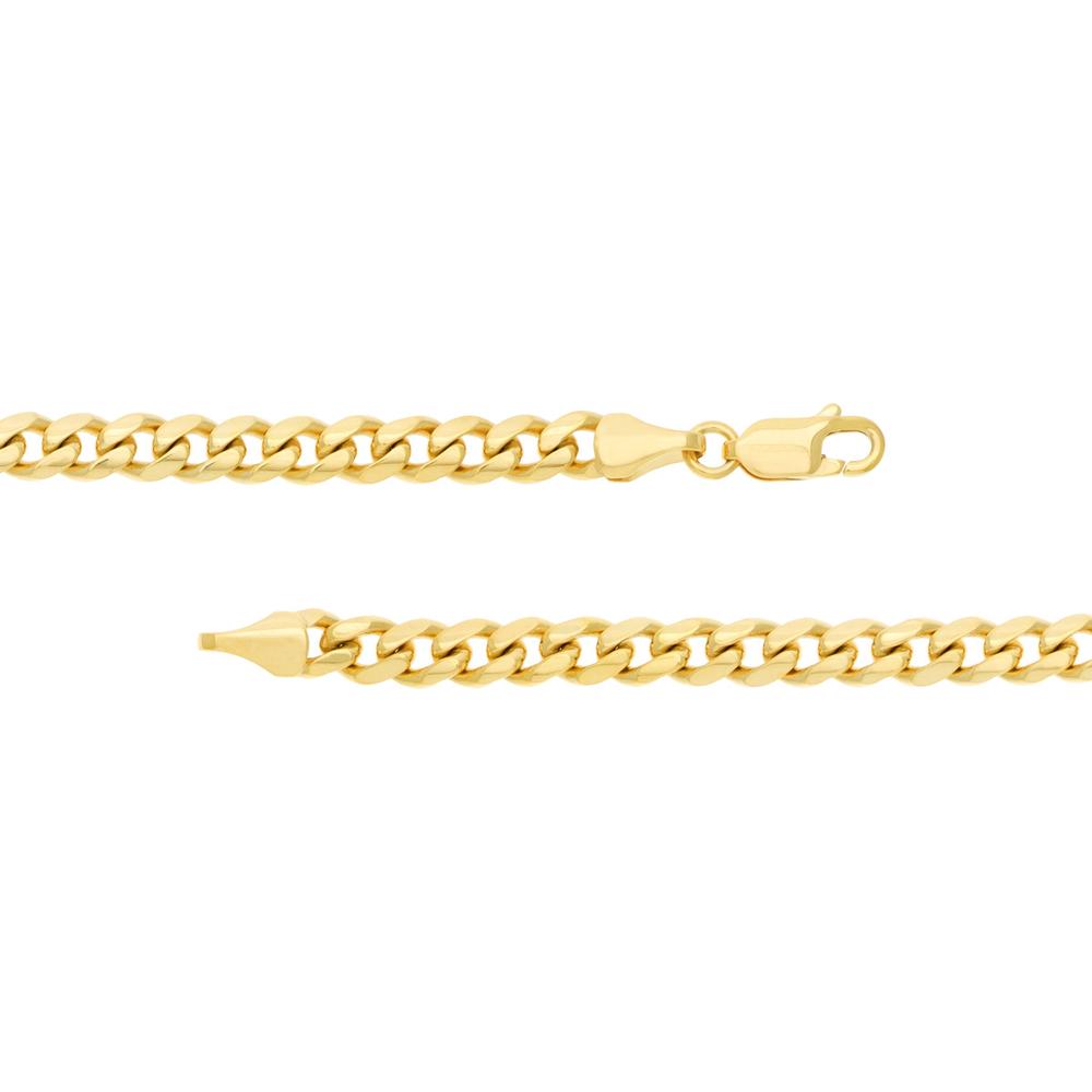 Olas d'Oro - 14K Yellow Gold 5.00mm Miami Cuban Necklace with Lobster Lock - 28.46 grams